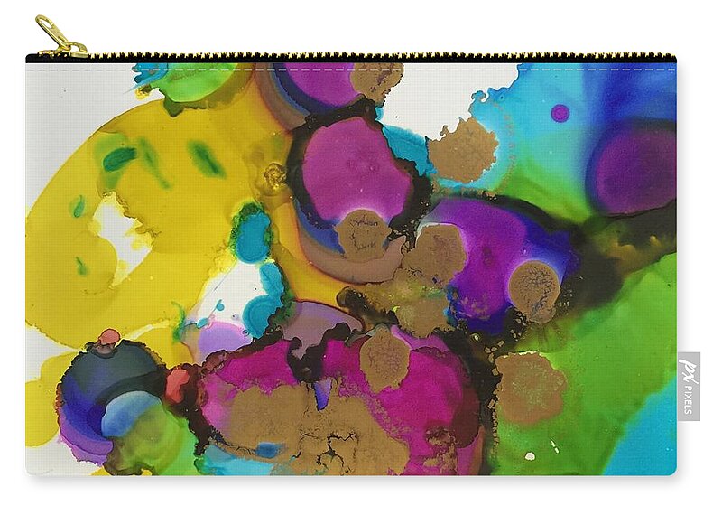 Abstract Zip Pouch featuring the painting Be More You by Tara Moorman