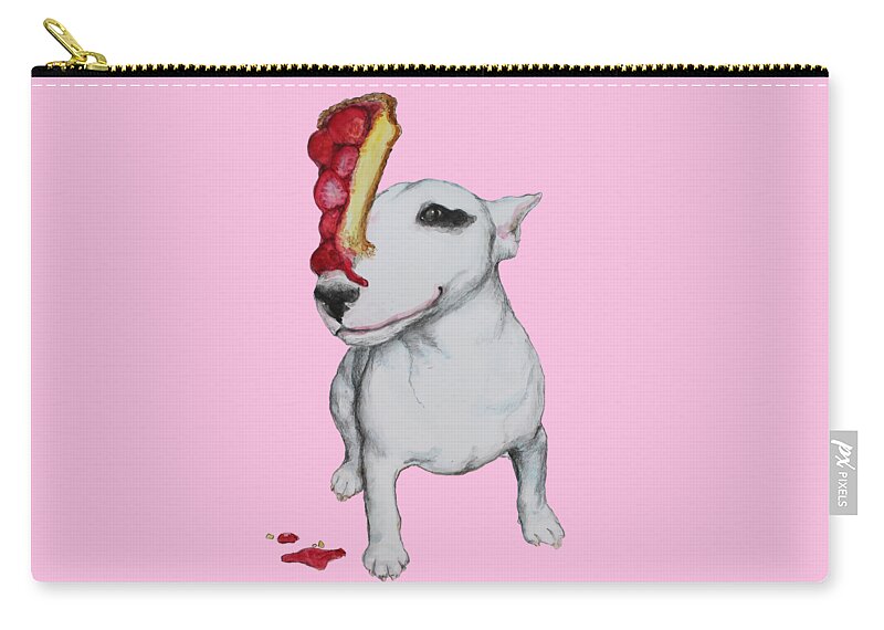 Noewi Zip Pouch featuring the painting Balanced Diet by Jindra Noewi