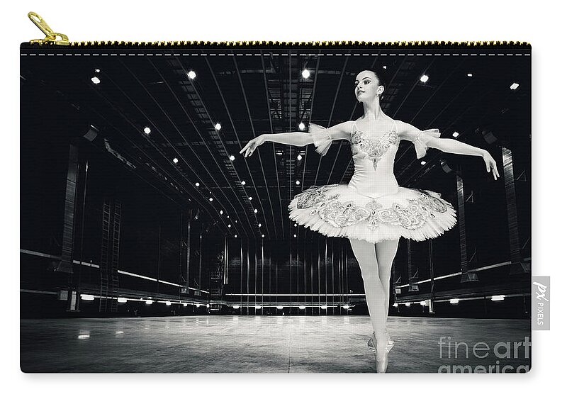 Ballet Carry-all Pouch featuring the photograph Ballerina by Dimitar Hristov