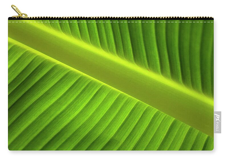 Banana Carry-all Pouch featuring the photograph Banana Leaf by Robert Och