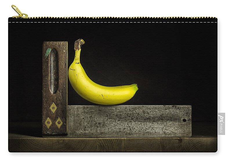 Banana Carry-all Pouch featuring the photograph Bananas ain't square by Nigel R Bell