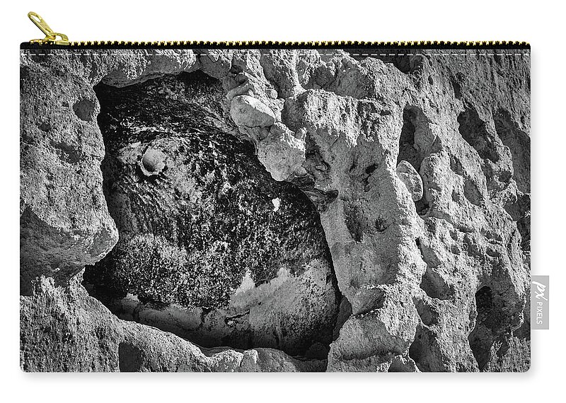 Bandelier Zip Pouch featuring the photograph Bandelier Cave Room by Stuart Litoff