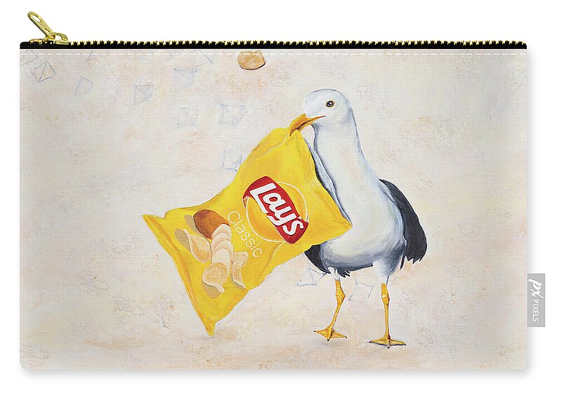 Coastal Carry-all Pouch featuring the painting Bandit by Donna Tucker