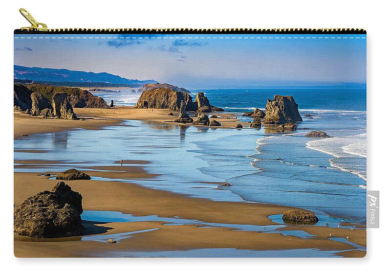 Oregon Carry-all Pouch featuring the photograph Bandon Beach by Darren White