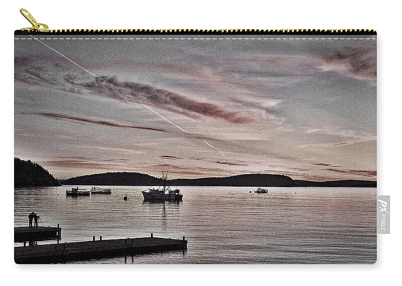 Outdoor Zip Pouch featuring the photograph Bar Harbor Sunrise - Maine #3 by Stuart Litoff