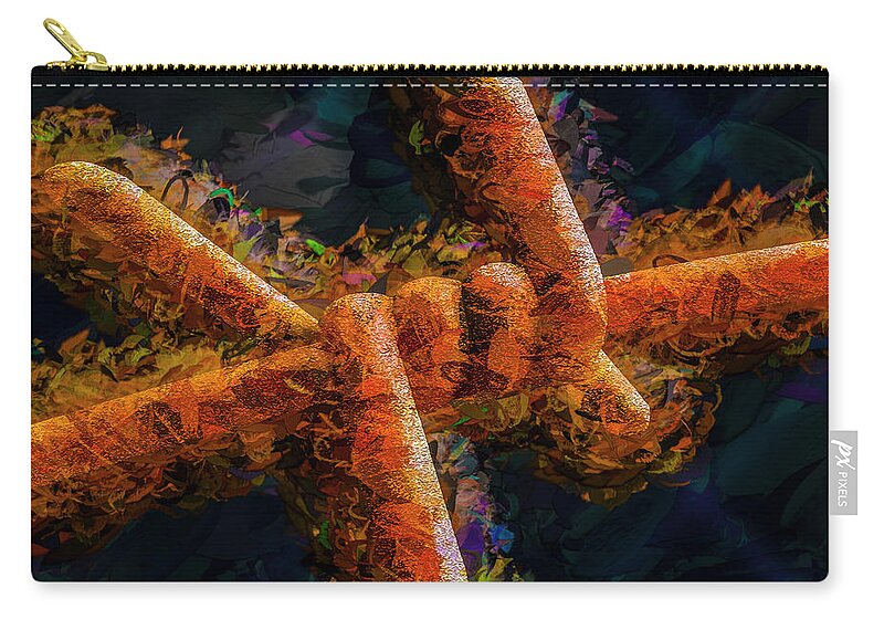Photography Zip Pouch featuring the photograph Barbed by Paul Wear