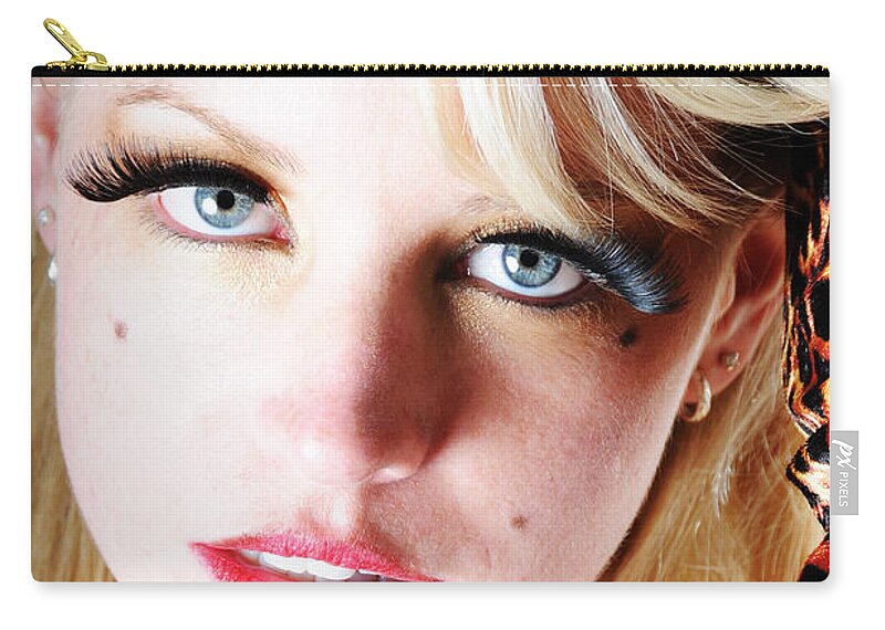 Artistic Photographs Zip Pouch featuring the photograph Barbie is that you by Robert WK Clark