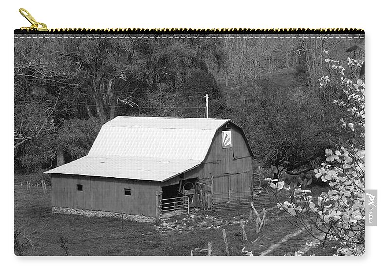 Old Barn Zip Pouch featuring the photograph Barn 3 by Mike McGlothlen