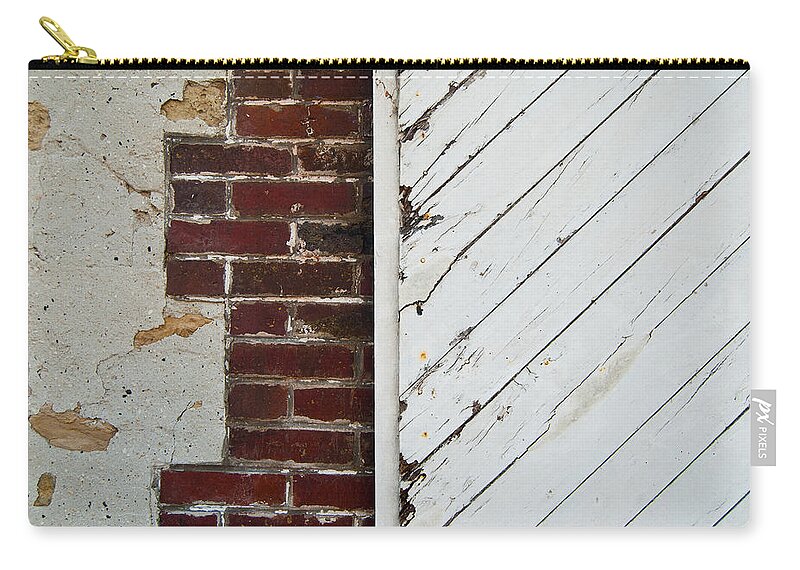 Ranch Barn Door Zip Pouch featuring the photograph Barn Door Abstract by Jani Freimann