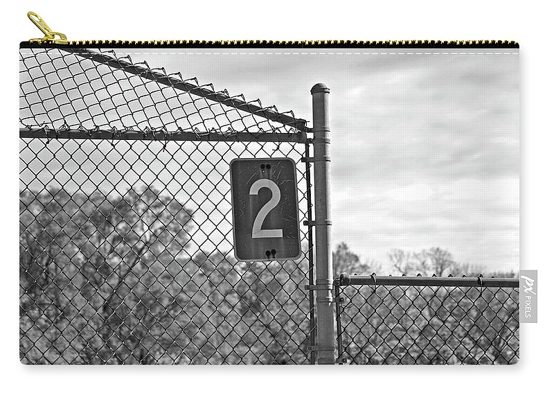 Baseball Field Number Two Zip Pouch featuring the photograph Baseball Field Number Two by Sandra Church