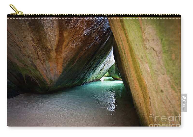 Caribbean Carry-all Pouch featuring the photograph Baths at Virgin Gorda by Doug Sturgess