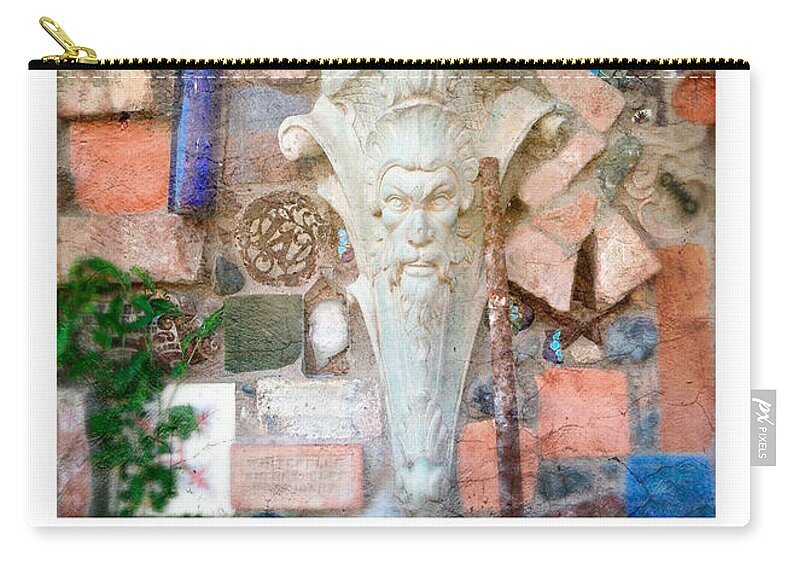 Mosaic Zip Pouch featuring the photograph 120 Fxq by Charlene Mitchell