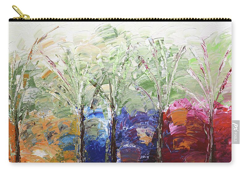 Beach Carry-all Pouch featuring the painting Beach Day by Linda Bailey