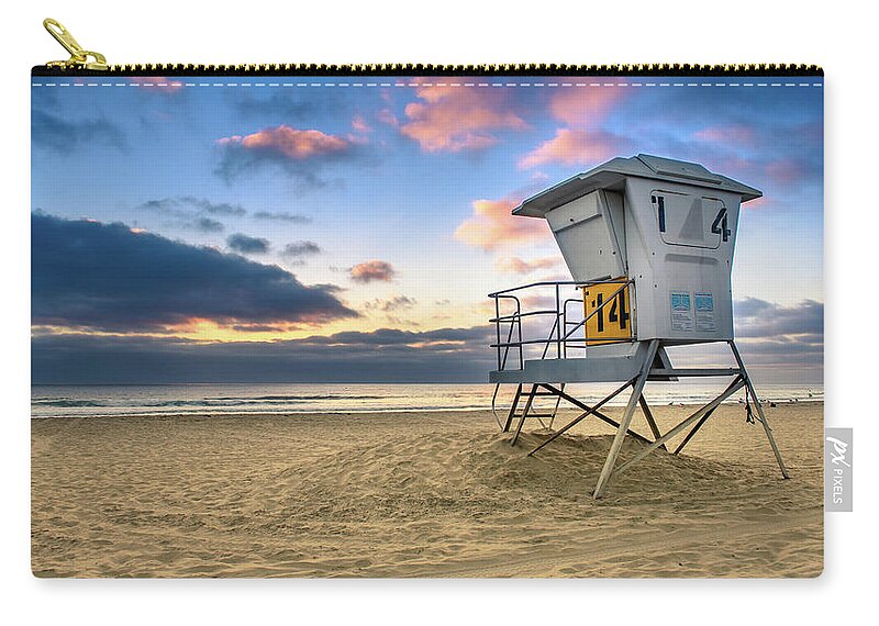 Beach Zip Pouch featuring the photograph Beach by Fink Andreas