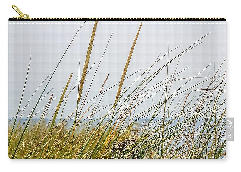  Zip Pouch featuring the photograph Beach grass by Kendall McKernon