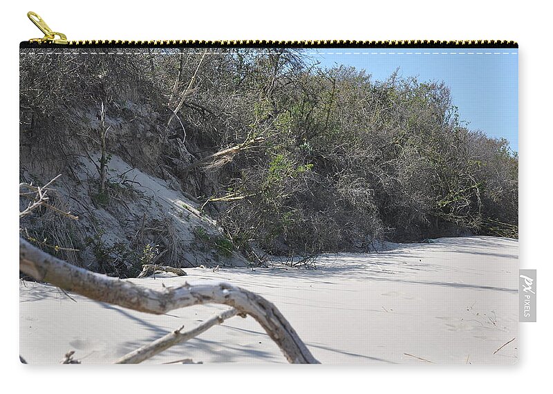 Photo. Dunes Zip Pouch featuring the photograph Beachwood by Eduard Meinema