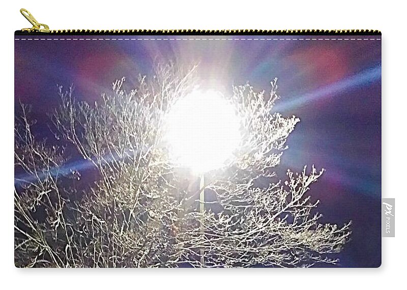 Night Zip Pouch featuring the photograph Beacon In The Night by Diamante Lavendar