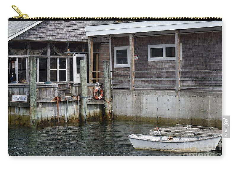 Water Zip Pouch featuring the photograph Beals Lobster Pound by Barrie Stark