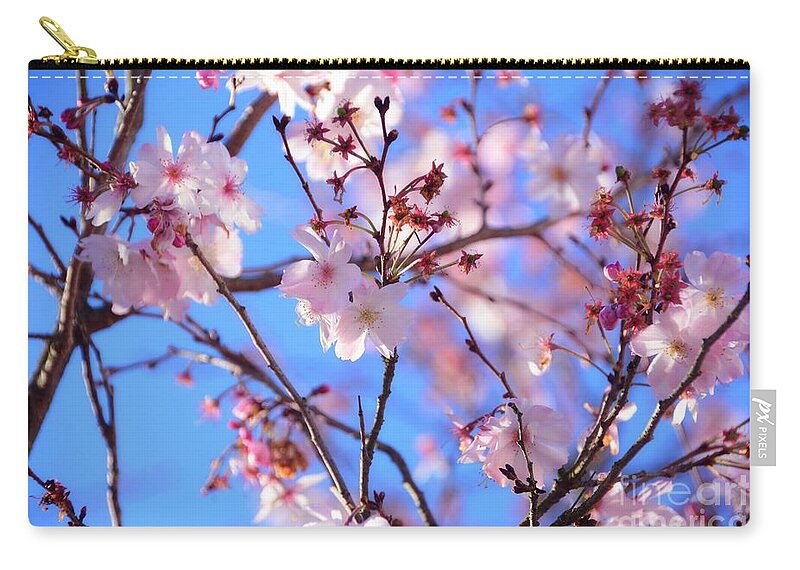 Adrian-deleon Zip Pouch featuring the photograph Beautiful Blossoms Blooming For Spring In Georgia by Adrian De Leon Art and Photography
