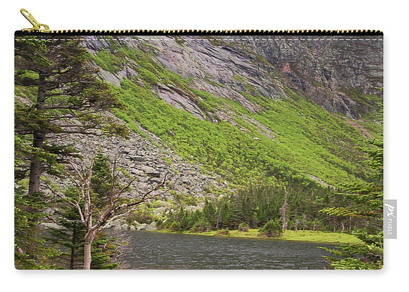 #elizabethdow Zip Pouch featuring the photograph Beautiful Chimney Pond by Elizabeth Dow