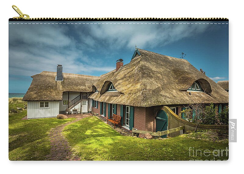 Cottage Zip Pouch featuring the photograph Beautiful Cottage by Eva Lechner