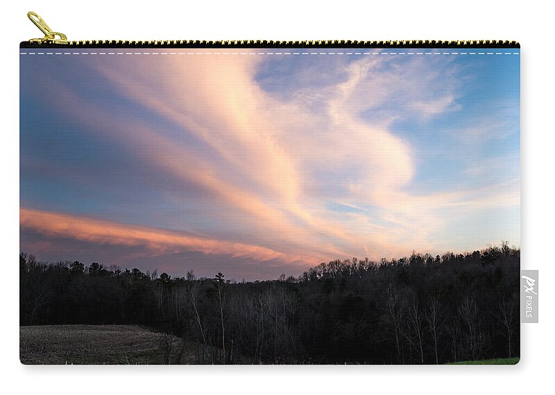 Jan Zip Pouch featuring the photograph Beautiful Country Sky by Holden The Moment