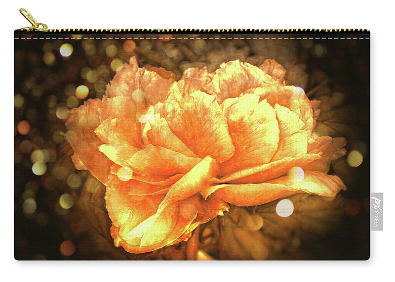 Beautiful Flower Zip Pouch featuring the digital art Beautiful Flower by Lilia S