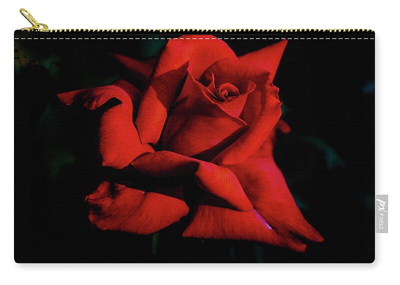 Rose Zip Pouch featuring the digital art Beautiful Long Stemmer by Ed Stines