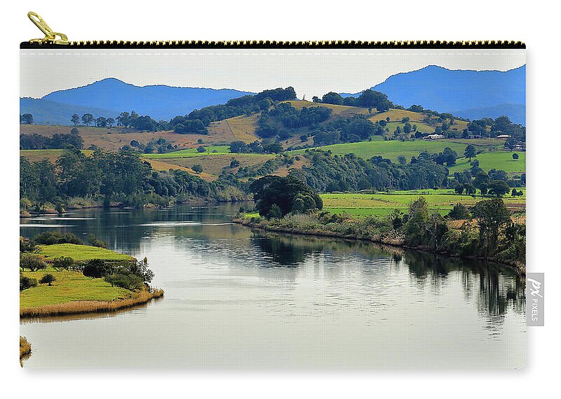 Manning River Taree Australia Carry-all Pouch featuring the photograph Beautiful Manning River 06663. by Kevin Chippindall