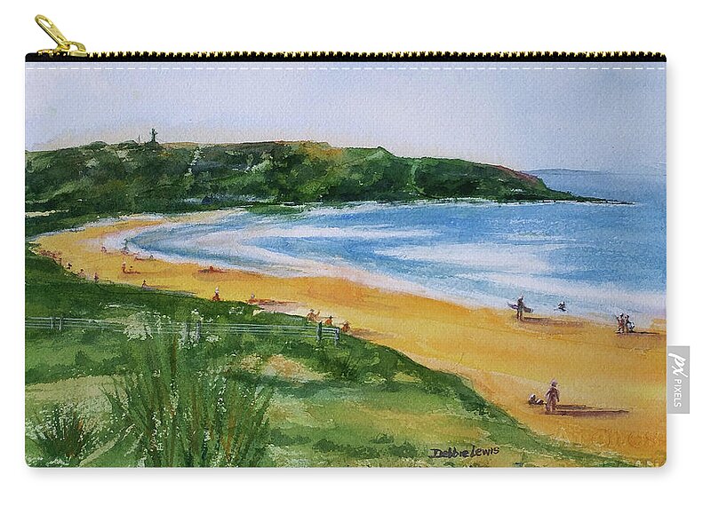 North Palm Beach Zip Pouch featuring the painting Beautiful North Palm Beach by Debbie Lewis