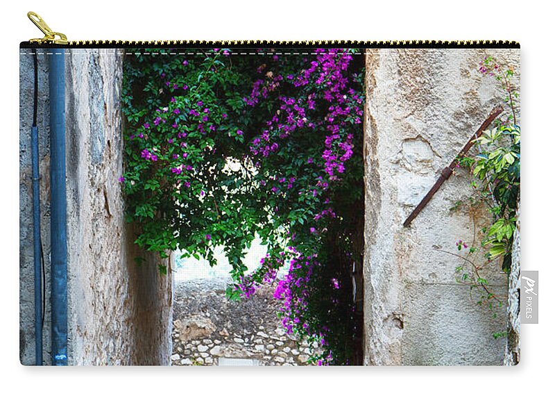 Provence Zip Pouch featuring the photograph Beautiful Old Town of Provence by Anastasy Yarmolovich