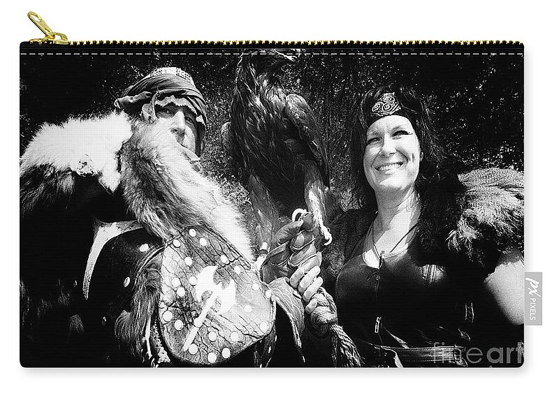 Beauty Zip Pouch featuring the photograph Beauty And The Beasts by Bob Christopher
