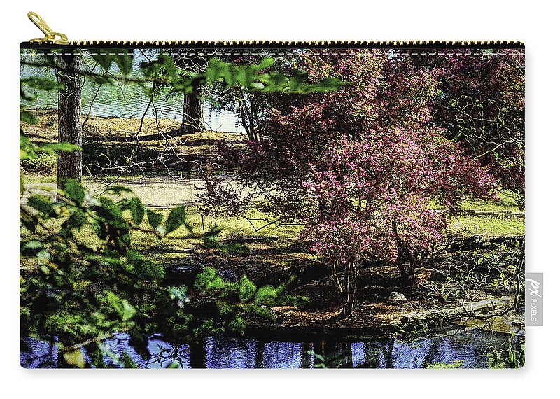 Parks Zip Pouch featuring the photograph Beauty by the Water by Ken Frischkorn