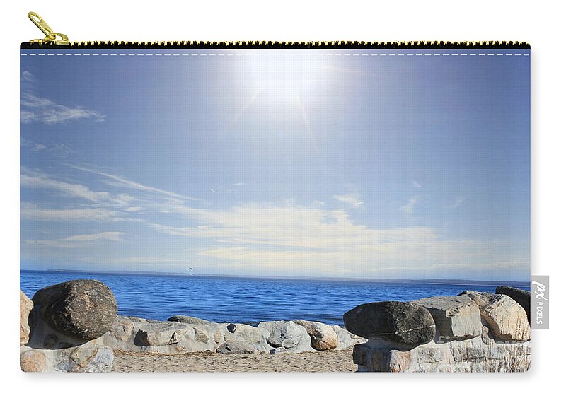 Outdoor Zip Pouch featuring the photograph Beauty In The Distance by Judy Palkimas
