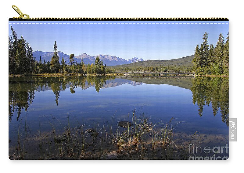 Landscape Zip Pouch featuring the photograph Beauty of Pyramid Lake by Teresa Zieba