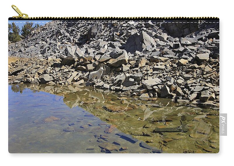 Rock Creek Zip Pouch featuring the photograph Become One With Nature by Sean Sarsfield