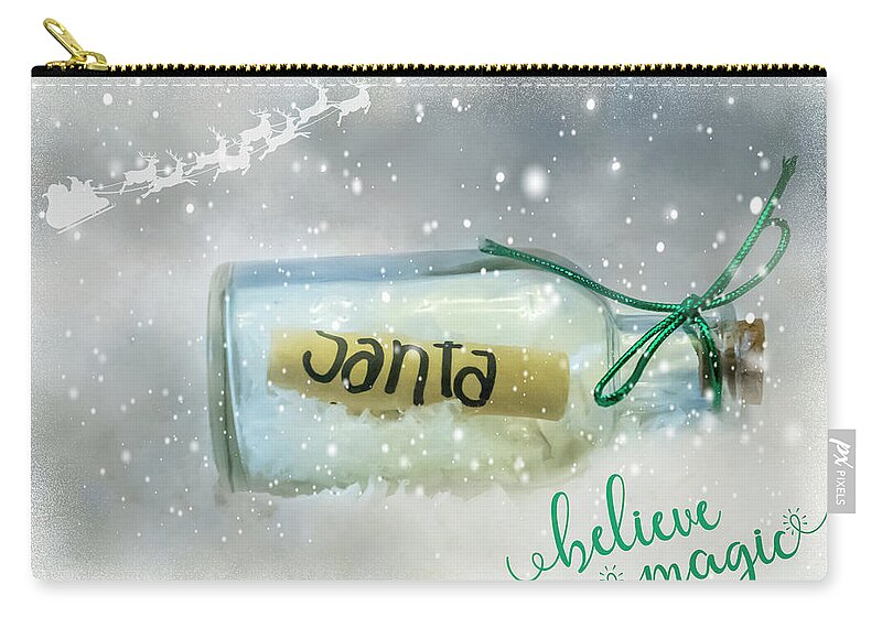 Bottle Carry-all Pouch featuring the photograph Believe by Cathy Kovarik