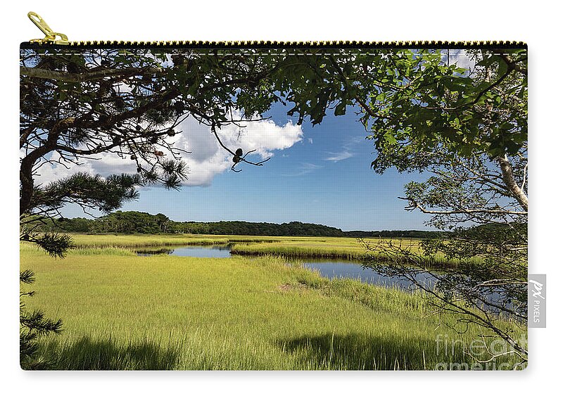 Clouds Zip Pouch featuring the photograph Bells Neck Road by Jim Gillen