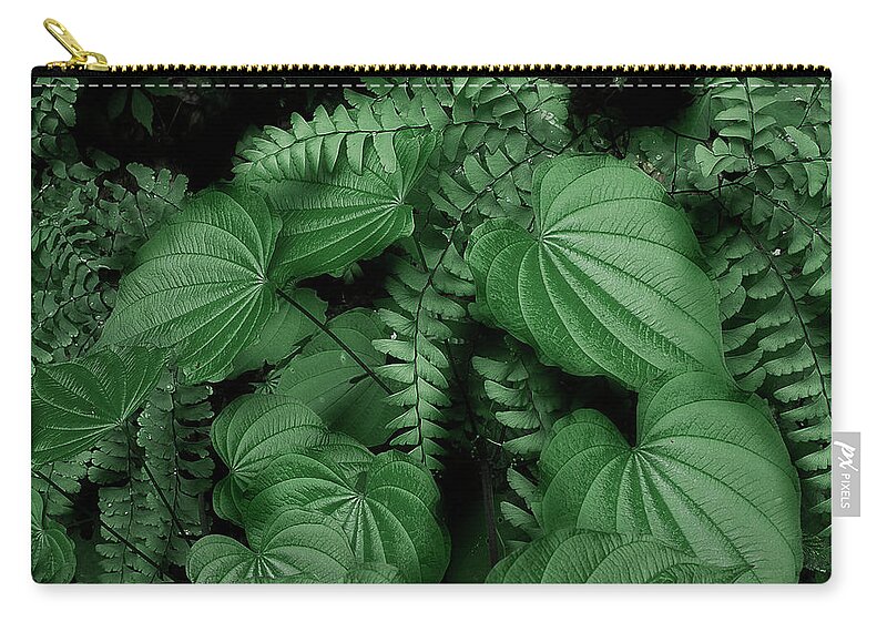 Leaves Zip Pouch featuring the photograph Below The Canopy by Mike Eingle
