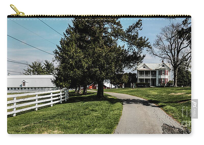 Barn Zip Pouch featuring the photograph Belward Farm 2017 by Thomas Marchessault