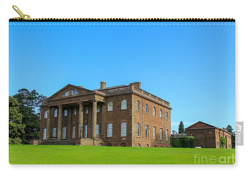 Mansion Zip Pouch featuring the photograph Berrington Hall by SnapHound Photography