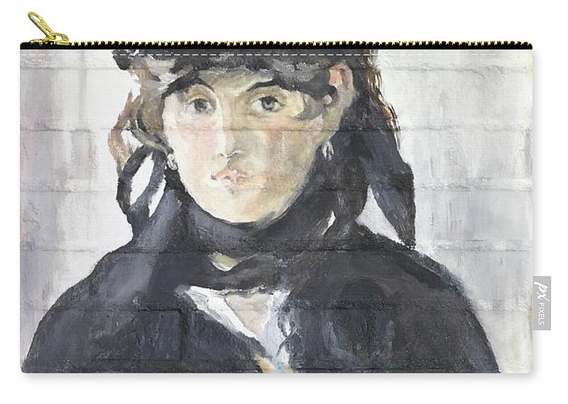 Paris Zip Pouch featuring the painting Berthe Morisot by Stan Tenney
