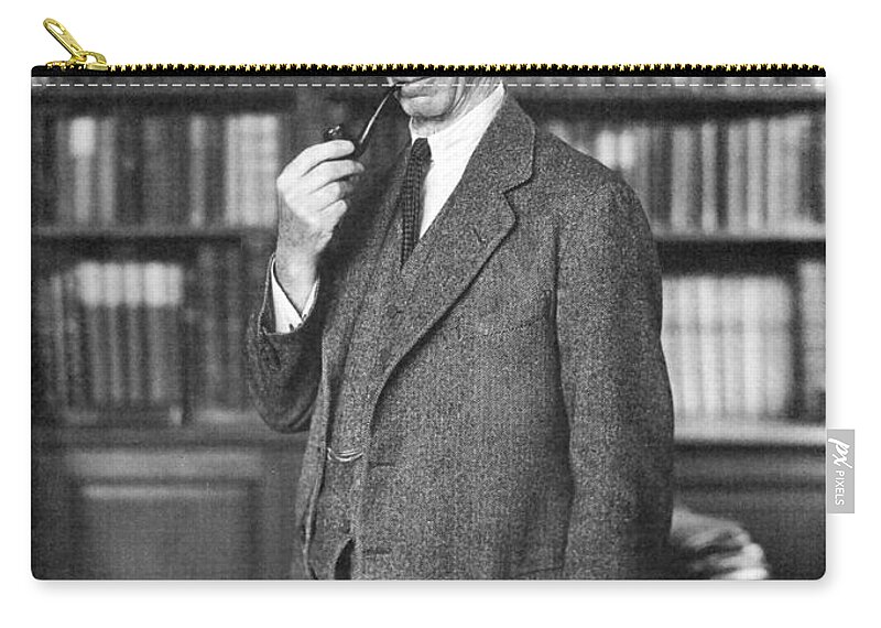 1935 Zip Pouch featuring the photograph Bertrand Russell by Granger