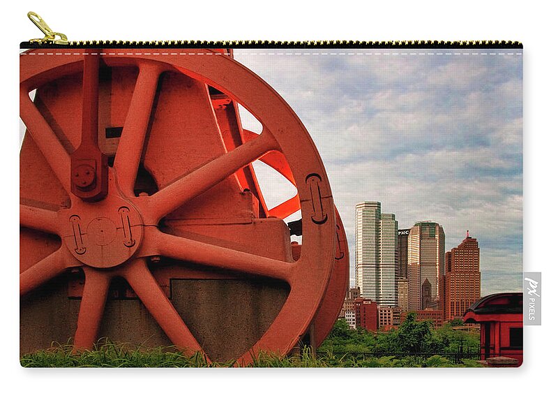 Bessemer Zip Pouch featuring the photograph Bessemer Converter - Steel City - Pittsburgh by Mitch Spence