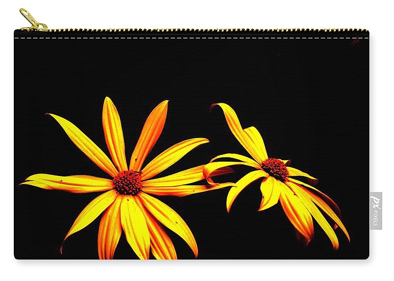 Ox Eye Zip Pouch featuring the photograph Best Friends by Eric Liller