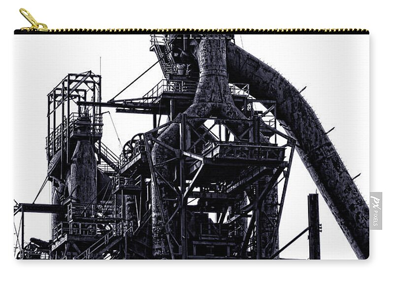 Smokestacks Zip Pouch featuring the photograph Bethlehem by Olivier Le Queinec