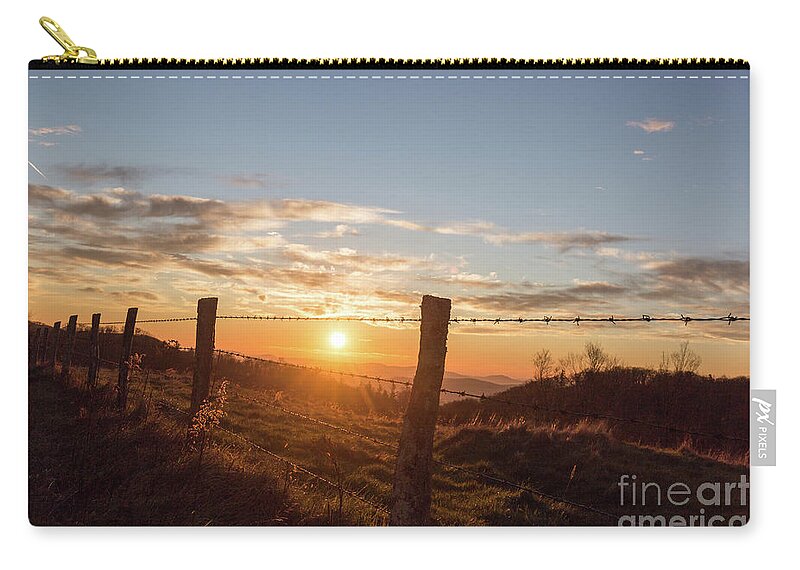 Fence Zip Pouch featuring the photograph Beyond the Fence by Robert Loe