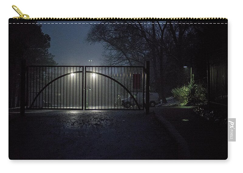 Rva Zip Pouch featuring the photograph Beyond the Gates by Doug Ash