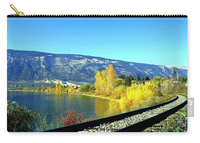 Railway Zip Pouch featuring the photograph Beyond The Next Bend by Will Borden