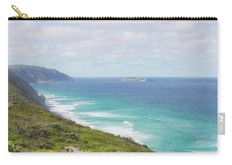 Australia Photography Zip Pouch featuring the photograph Bibbulmun track Albany wind farm by Ivy Ho